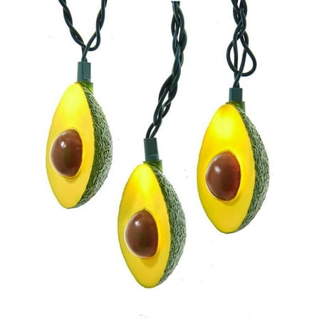 Kurt Adler UL 10-Light Avocado Light Set