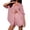 #02Pink, variant on Women Polka Dot Chiffon 2 Piece Matching Sets Long Sleeve Button Down Shirt & Elastic Waist Shorts Lightweight Bubble Gauze Casual Outfit Sets Pink S