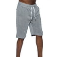 thumbnail image 1 of 9 Crowns Men's TR William Fleece Casual Shorts (Heather Grey, Large), 1 of 3