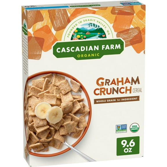 Cascadian Farm Organic Graham Crunch Cereal, 9.6 oz