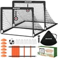thumbnail image 1 of Portería de fútbol Bearwill Kids de 4 x 3 pies con pelota, escalera, conos y objetivos, 1 of 4