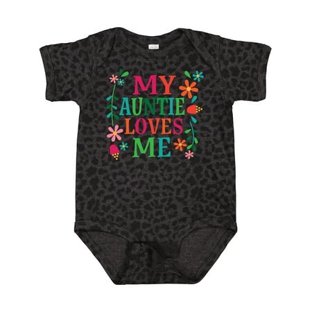 

Inktastic My Auntie Loves Me Girls Girls Baby Bodysuit