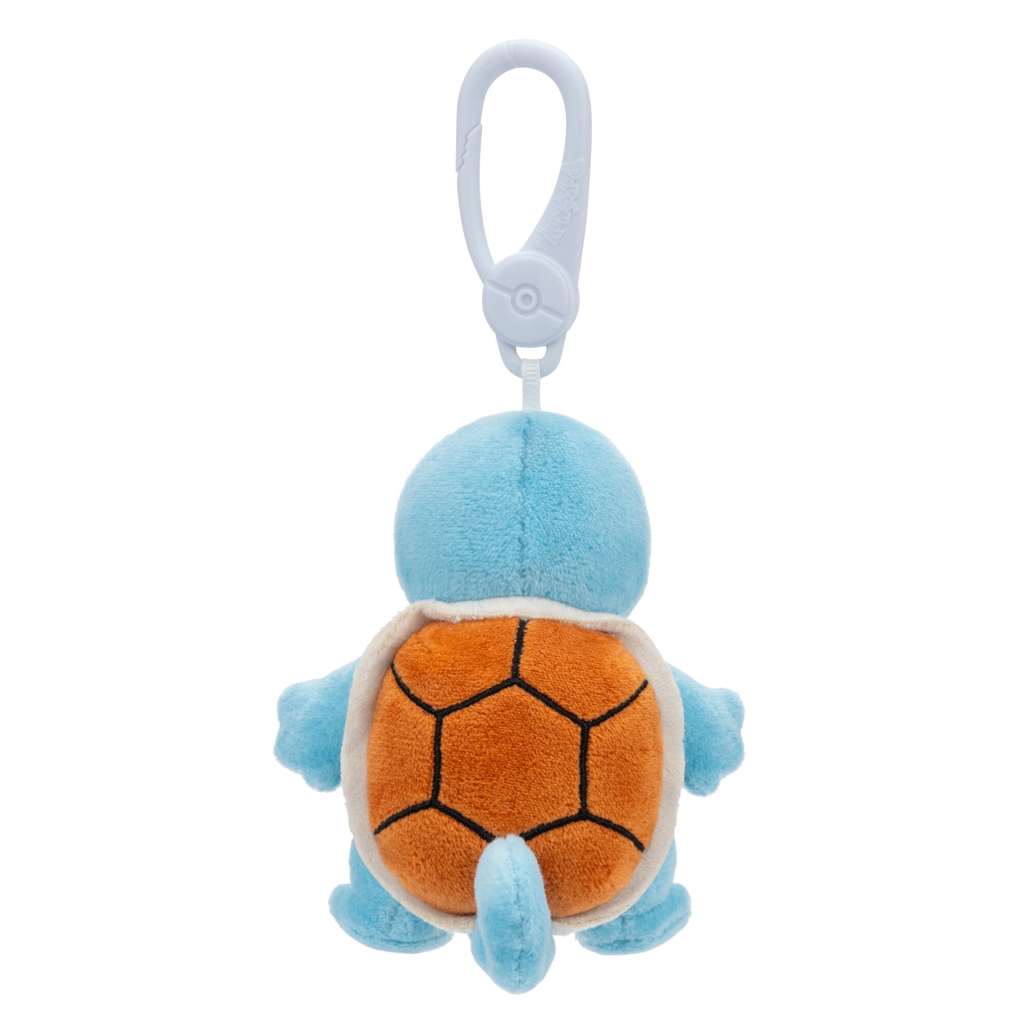 Pokemon Squirtle Clip-On Plush - 3.5-Inch Travel Ready Plush with Plastic Clip