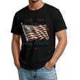 thumbnail image 3 of LWavelet Men Graphic Tees T Shirt American Flag Shirts for Men Patriotic USA T-Shirt Casual Crewneck Tee, 3 of 4