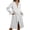 White, variant on Women's Open Front Light Jacket Belted Cardigan Long Trench Coats with Pockets (Black M)