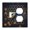 Combination, variant on 2-Gang Duplex Outlet Switch Wall Plate, Receptacle Outlet Cover Decor, Honeycomb Bee Honey Starry Art Print