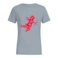 thumbnail image 4 of XIAONU Men's Cupid Heart T Shirt Regular Crew Neck Short Sleeve Tee Soft Casual Daily Wear T-Shirt, 4 of 4