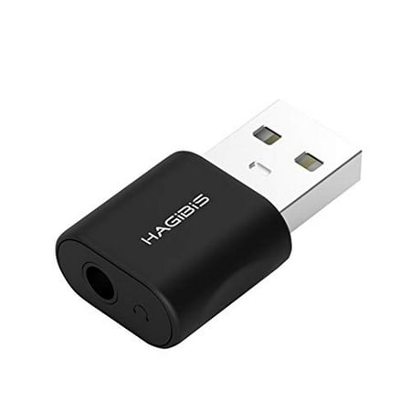 Hagibis USB External Sound Card Converter 2 in 1 USB to 3.5mm Headphone and Microphone Jack Audio Adapter Mic Sound Card