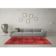 thumbnail image 3 of Ahgly Company Indoor Square Oriental Red Industrial Area Rugs, 5' Square, 3 of 4