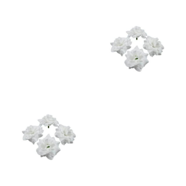 Destyer 50piece Multi-color Fabric For Wide Application In Weddings And Parties Realistic Appearance Soft Texture DIY Hats White 4.5cm 2Set