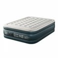 thumbnail image 6 of 18in Raised Queen Air Mattress with Built-in Pump 4-Min Quick Inflation/Deflation 650lbs Load-Bearing Flocked Surface for Home Camping Guests, 6 of 10