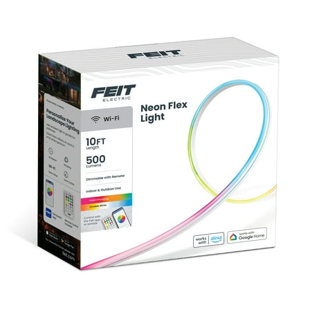 Feit Electric 10-Foot LED Smart Outdoor Neon Flex Strip Light -