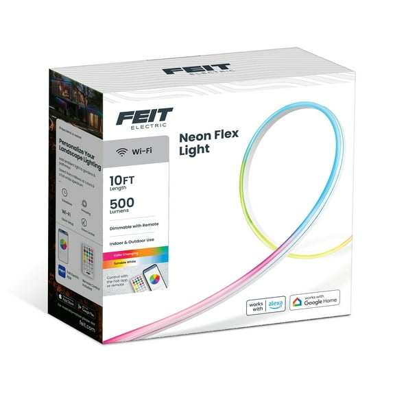 Feit Electric 10-Foot LED Smart Outdoor Neon Flex Strip Light -