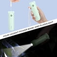 thumbnail image 4 of JISULIFE Ventilador de mano con Powerbank de 4500 mAh, máximo 46 horas de funcionamiento, ventilador de bolsillo, ventilador personal plegable con batería portátil o alimentado por USB, 3 velocidades,, 4 of 5
