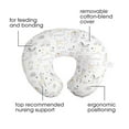thumbnail image 2 of Boppy Nursing Pillow and Positioner Original | Notebook Black and White with Gold Animals| Breastfeeding, Bottle Feeding, Baby Support | With Removable Cotton Blend Cover | Awake-Time Support, 2 of 7