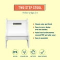 thumbnail image 2 of Two Step Stool - White, 2 of 8