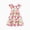 Dark Pink, variant on Girls Dress Square Neck Flutter Sleeve Dress All Over Floral Print Casual Kids Summer Dress 5-12Y
