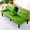 Green, variant on CARZZI LIFE Futon Sofa Bed PU Leather Modern Convertible Futon Couch with Removable Armrests, Cup Holders, Loveseat Sleeper Sofa Bed for Living Room, Apartment, Small Spaces (Black)