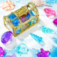 thumbnail image 5 of 24 Pcs Diving Gems Toys Colorful Mermaid Pool Toys with 2 Treasure Pirate Boxes Summer Treasure Toys Set for Girls (Ocean Style), 5 of 5