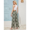 thumbnail image 6 of Usaibhir Wide Leg Pants for Women High Waisted Palazzo Pants Work Casual Flowy Tie Knot Trousers with Pockets S-XXL, 6 of 12