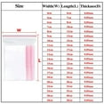 thumbnail image 2 of 100-500PCS Resealable Zip Lock Plastic Bags Self Seal Clear Poly Bag Food Storage Package Pouches Vacuum Fresh Organize Bag, 2 of 6