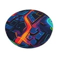 thumbnail image 1 of Balery Neon City Map Fundas de asiento para taburete de bar redondo de tela de terciopelo ajustables que protegen de arañazos y manchas para sillas de 14 a 17 pulgadas.-12 inch, 1 of 7