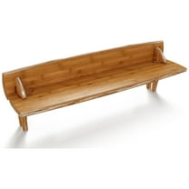 Legare Furniture No Tools Assembly 29-Inch Desk Accessory Shelf, Amber Bamboo