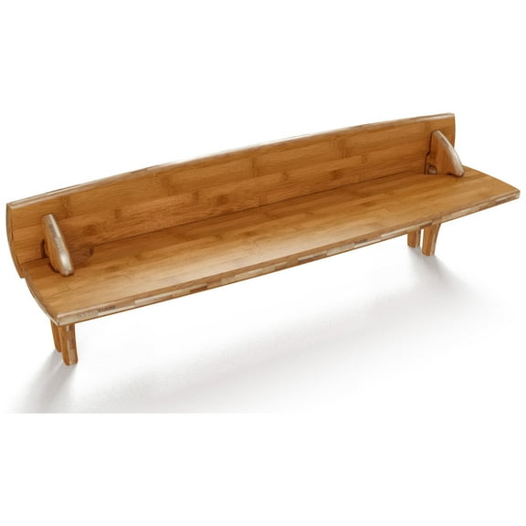 Legare Furniture No Tools Assembly 29-Inch Desk Accessory Shelf, Amber Bamboo