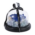 thumbnail image 3 of Preserved Flower Rose in Glass Dome Birthday Present for Women Blue 4.7×4.7×4.9in 1Pcs, 3 of 5