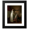 thumbnail image 2 of Louis Léopold Boilly 12x14 Black Modern Framed Museum Art Print Titled - The Artist's Wife in His Studio (C. 1795-99), 2 of 5