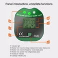 thumbnail image 4 of Compact Socket Tester Voltage Checker Detector, Portable With Large HD Screen, Sound Light Alarm, 110-250v, Range Accuracy, 4 of 8