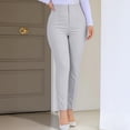thumbnail image 4 of Tnhcen Women High Waisted Dress Pants Slim Fit Work Pants Stretchy Skinny Ankle Length Business Casual Trousers for Office Career, 4 of 5
