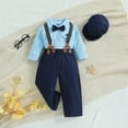 thumbnail image 5 of Fsqjgq Baby Boy Clothes 12-18 Months Outfit Children's Suit Boys English Gentleman Vest Set Piano Hosting Performance Dress Flower Boys Weekend Birthday Suit Boys Suit Unisex Clothes, 5 of 5