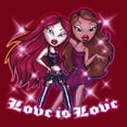 thumbnail image 2 of Junior's Bratz Love is Love  Racerback Tank Top Scarlet Large, 2 of 4