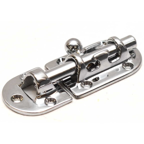 Perko Boat Barrel Bolt Lock 0947001CHR | 3 7/16 x 1 7/16 Inch Chrome