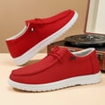 thumbnail image 6 of Domuza Unisex Casual Slip On Walking Shoes, Lightweight Textured Lace-Up Loafers Non-Slip Flat Sole Daily Casual Footwear 7.5（EU-39） 39, 6 of 6