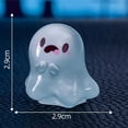 thumbnail image 6 of AUHomi Luminous Mini Resin Ghost Figurines - Glow in The Dark Trinkets for Garden, Halloween Party, Micro Landscape, Tabletop Decor - DIY Small Cute Miniature Figures (1PC, B), 6 of 6