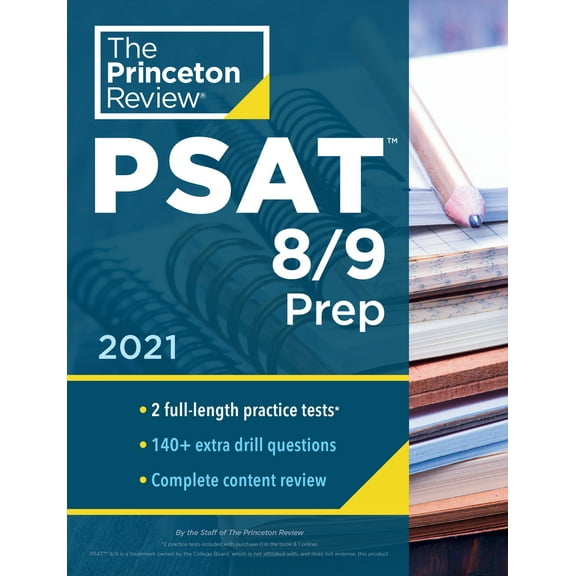 Pre-Owned Princeton Review PSAT 8/9 Prep: 2 Practice Tests Content Review Strategies (Paperback) 0525570160 9780525570165