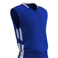 thumbnail image 1 of CHAMPRO Maillot de Basketball en Polyester Muscle Dri Gear, Jeune Large, Royal, Blanc, 1 of 1