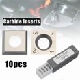 thumbnail image 2 of 10Pcs Square Carbide Insert Blade 14x14x2mm Replacement Cutter Wood Trimming Milling Lathe Chisel Woodworking Spiral Cutter Head, 2 of 5