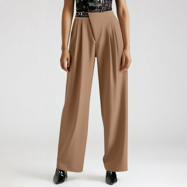WILLBEST Pantalones Deportivos Ligeros con Forro para Mujer, de Pierna Recta y Ancha, para Entrenamientos y Comodidad Diaria, con Bolsillos. Extra Grande