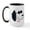 White/Black Inside, variant on CafePress - Snoopy Sunglasses Emoji - 15 oz Ceramic Large White Novelty Mug