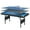 Black+Blue, variant on Holaki 3 in 1 Billiard Table, 65.75" Folding Pool Table with Ping Pong Table and Dining Top, Multi Game Table Includes Billiard Accessories and Tennis Paddles for Family Game Room, Basements
