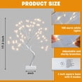 thumbnail image 3 of Árbol de Navidad artificial EAMBRITE, 17 pulgadas, plata, 108 LED, 8 modos, 3 of 8