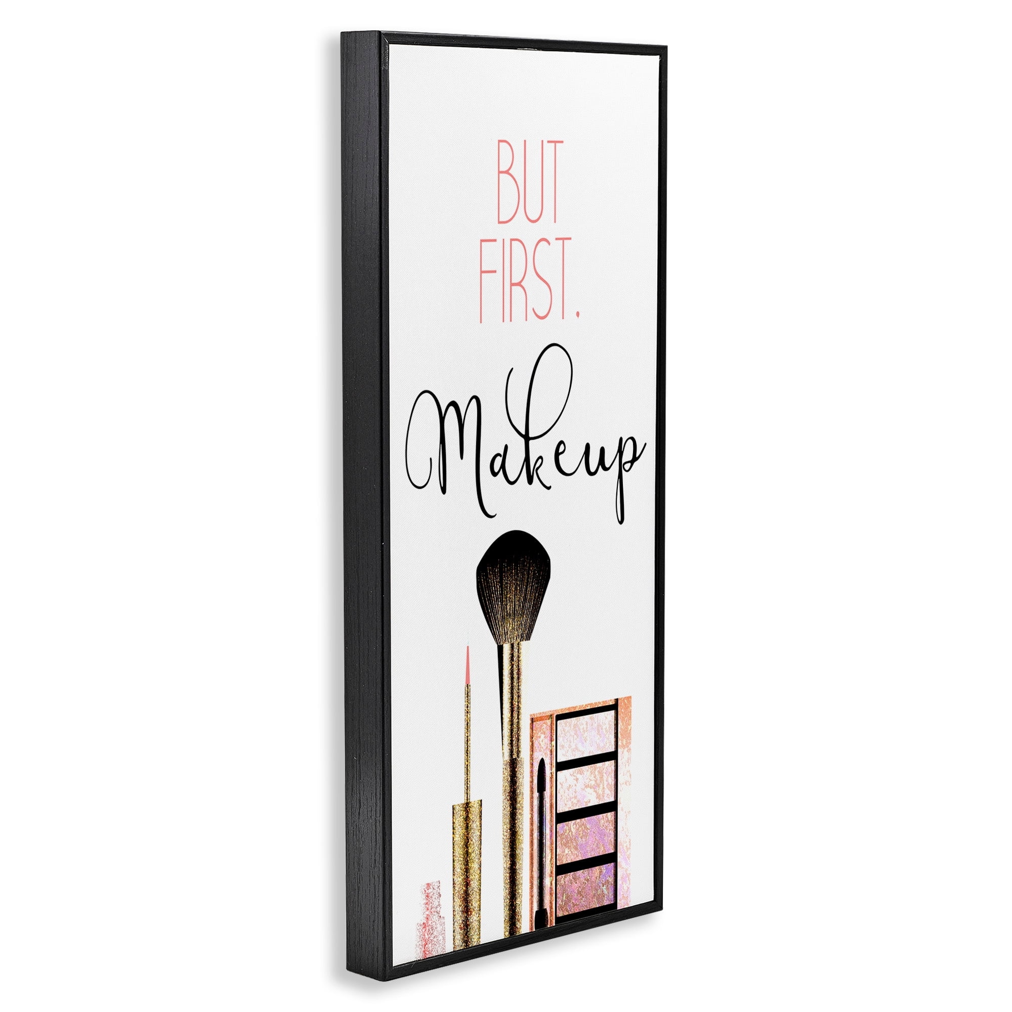 Stupell Industries Makeup Fashion Designer Modern Pink Word, 13 x 30,Design by Kimberly Allen