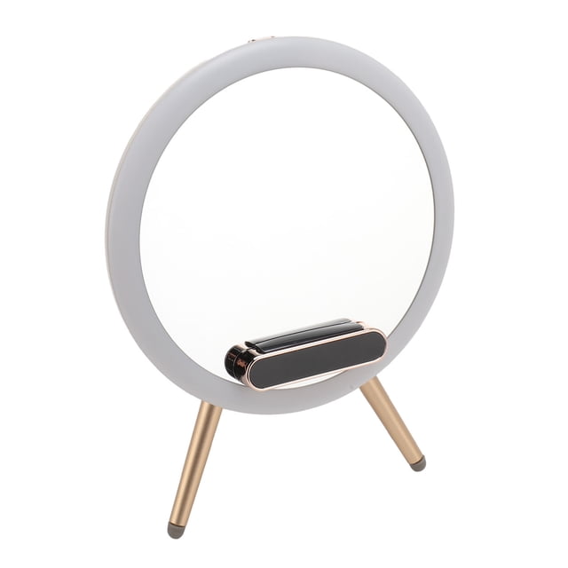 Vanity Mirror, 2 Lighting Modes Stylish Appearance Multifunctional Wide Application Lighted Makeup Mirror Built In Speaker for Shops