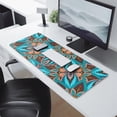 thumbnail image 2 of Elevate Your Desk: Floral Mandala Mouse Mat - Small Custom Size, Non-Slip Rubber Base, Stitched Edge, Waterproof, Perfect for Gaming and Office (31.5 X 11.8 Inch), 2 of 7