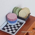 thumbnail image 5 of vnanda Dollhouse Dish Set of 4 Miniature Dollhouse Plates Fine Workmanship Three-dimensional Kitchen Serving Dishes for Dollhouse Accessories Mini Dollhouse, 5 of 8