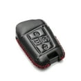 thumbnail image 3 of Vitodeco Genuine Leather Smart Key Fob Case Compatible with Volkswagen Atlas, Jetta, Passat, Arteon, Tiguan, Golf GTI, Golf R 2018 - 2024  (5-Button, Black/Red), 3 of 5