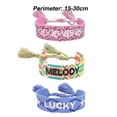 thumbnail image 2 of Juego de 3 pulseras trenzadas de la amistad, pulseras ajustables para mujeres, hombres, mujeres, Navidad Adepaton BST3002984-5, 2 of 5